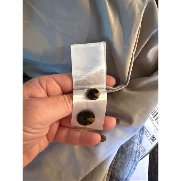 H&M Blue & Gray Long Wool Blend Shacket Coat sz XXL EUC - Picture 10 of 10